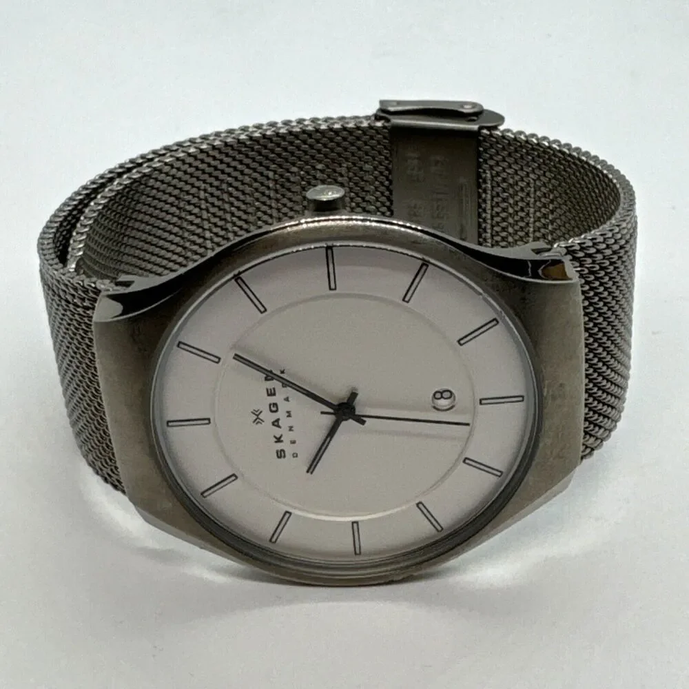 Skagen 956XLTTW Women's Silver Stainless Steel Mesh Analog Quartz Watch JNA543